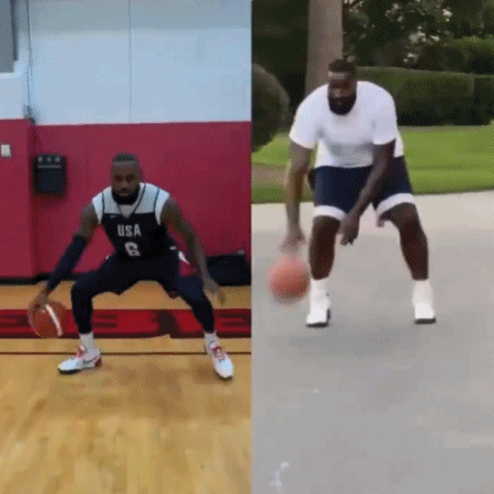 ?美媒晒运球对比：詹姆斯的技术跟帕金斯五五开